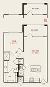 West Mockingbird A1E floor plan